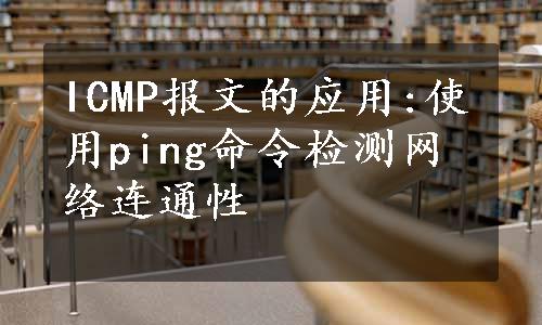 ICMP报文的应用:使用ping命令检测网络连通性