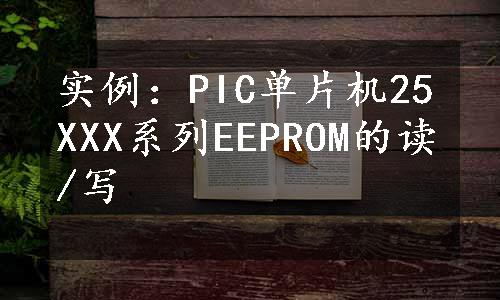 实例：PIC单片机25XXX系列EEPROM的读/写