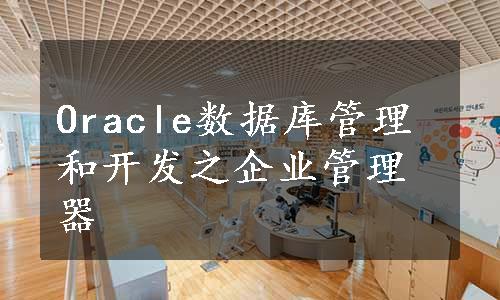 Oracle数据库管理和开发之企业管理器