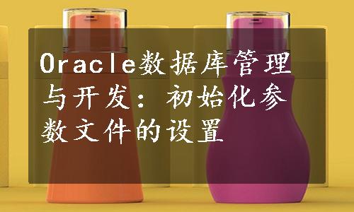 Oracle数据库管理与开发：初始化参数文件的设置