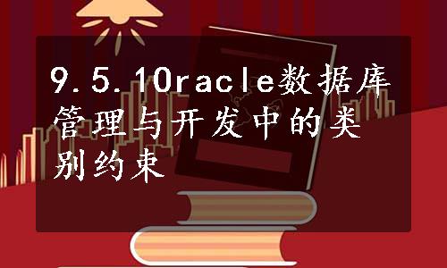 9.5.1Oracle数据库管理与开发中的类别约束