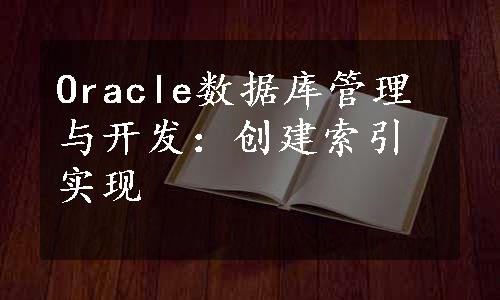 Oracle数据库管理与开发：创建索引实现