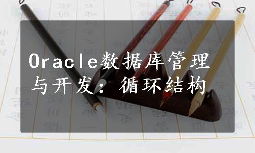 Oracle数据库管理与开发：循环结构