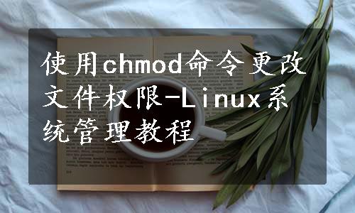 使用chmod命令更改文件权限-Linux系统管理教程