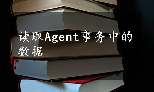 读取Agent事务中的数据