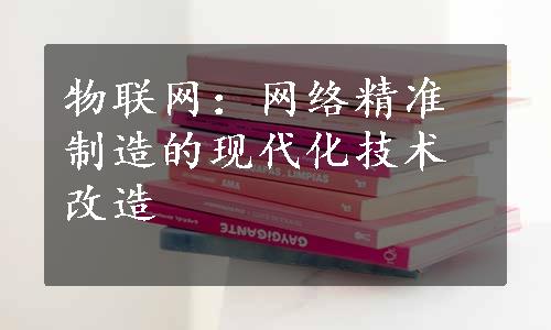 物联网：网络精准制造的现代化技术改造