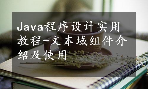 Java程序设计实用教程-文本域组件介绍及使用