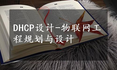 DHCP设计-物联网工程规划与设计