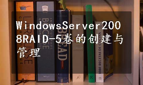 WindowsServer2008RAID-5卷的创建与管理