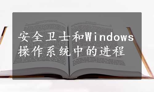 安全卫士和Windows操作系统中的进程