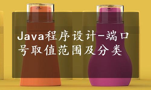 Java程序设计-端口号取值范围及分类