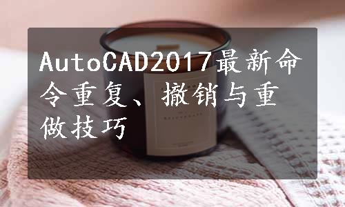 AutoCAD2017最新命令重复、撤销与重做技巧