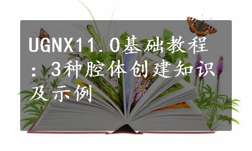 UGNX11.0基础教程：3种腔体创建知识及示例