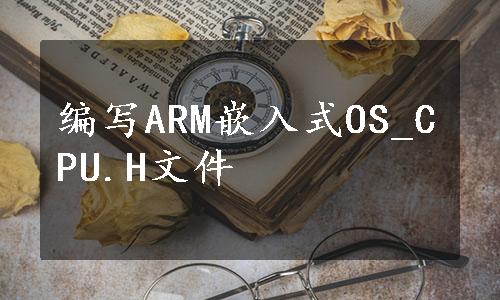 编写ARM嵌入式OS_CPU.H文件