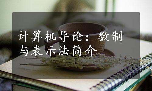 计算机导论：数制与表示法简介