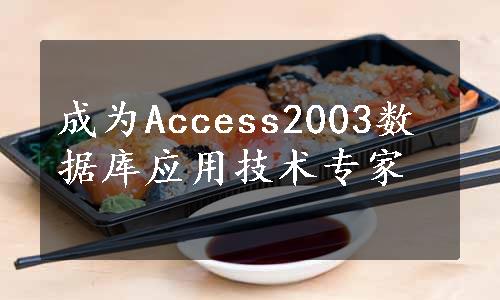 成为Access2003数据库应用技术专家