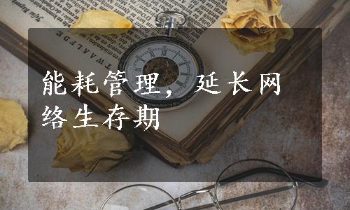 能耗管理，延长网络生存期