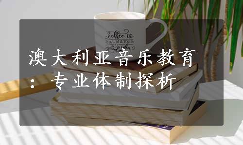 澳大利亚音乐教育：专业体制探析