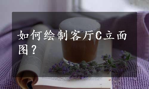 如何绘制客厅C立面图？