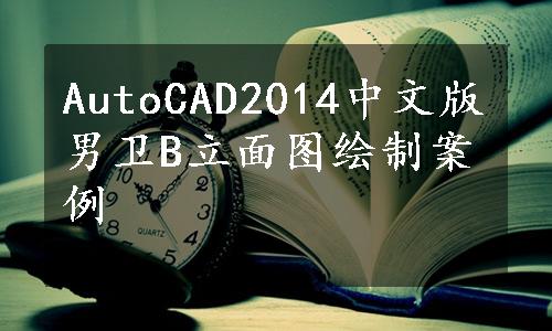 AutoCAD2014中文版男卫B立面图绘制案例