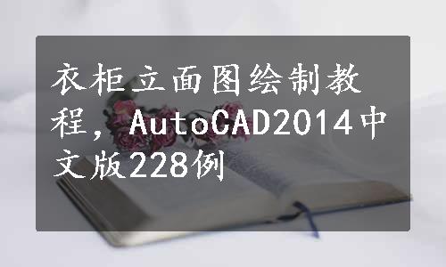 衣柜立面图绘制教程，AutoCAD2014中文版228例