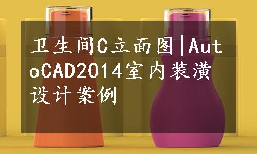 卫生间C立面图|AutoCAD2014室内装潢设计案例