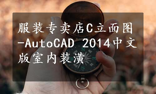 服装专卖店C立面图-AutoCAD 2014中文版室内装潢