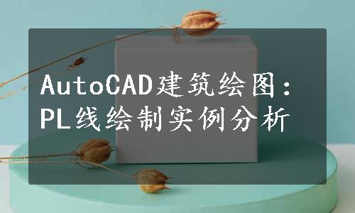 AutoCAD建筑绘图：PL线绘制实例分析