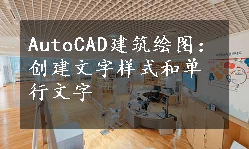 AutoCAD建筑绘图：创建文字样式和单行文字