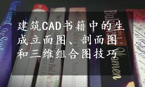 建筑CAD书籍中的生成立面图、剖面图和三维组合图技巧