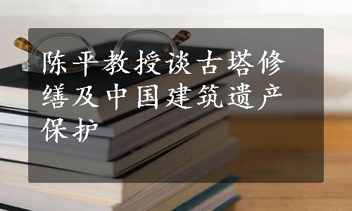 陈平教授谈古塔修缮及中国建筑遗产保护