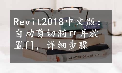 Revit2018中文版：自动剪切洞口并放置门，详细步骤