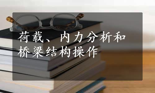 荷载、内力分析和桥梁结构操作