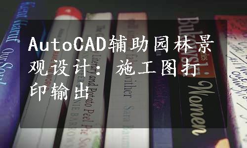 AutoCAD辅助园林景观设计：施工图打印输出