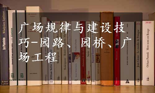 广场规律与建设技巧-园路、园桥、广场工程