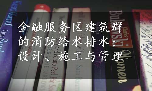 金融服务区建筑群的消防给水排水：设计、施工与管理