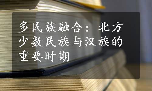 多民族融合：北方少数民族与汉族的重要时期