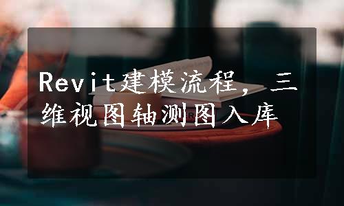 Revit建模流程，三维视图轴测图入库