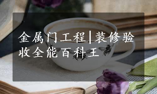 金属门工程|装修验收全能百科王