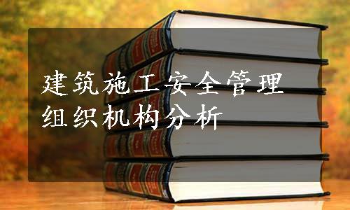 建筑施工安全管理组织机构分析