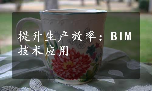 提升生产效率：BIM技术应用