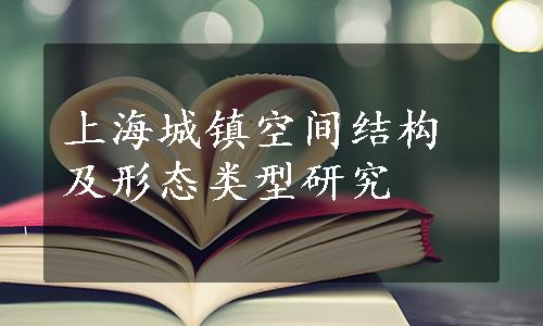 上海城镇空间结构及形态类型研究