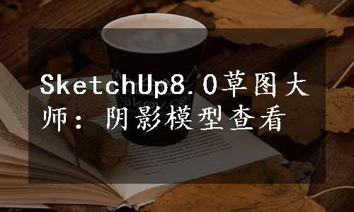 SketchUp8.0草图大师：阴影模型查看