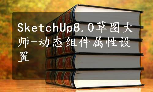 SketchUp8.0草图大师-动态组件属性设置