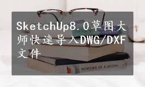 SketchUp8.0草图大师快速导入DWG/DXF文件