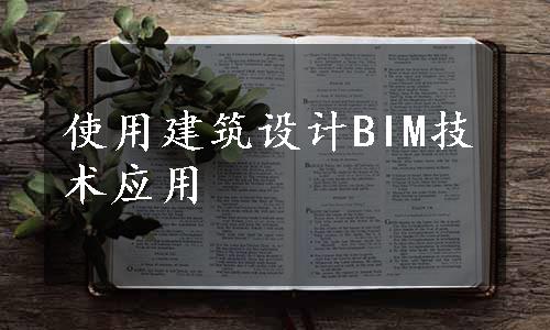 使用建筑设计BIM技术应用