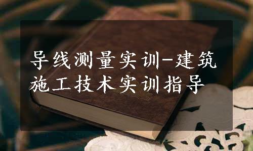 导线测量实训-建筑施工技术实训指导