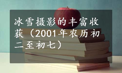 冰雪摄影的丰富收获（2001年农历初二至初七）