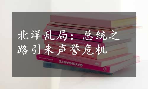 北洋乱局：总统之路引来声誉危机