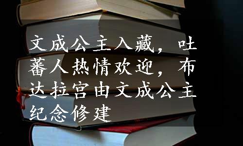 文成公主入藏，吐蕃人热情欢迎，布达拉宫由文成公主纪念修建